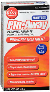 Cara Pin-Away Pinworm Treatment Liquid Caramel Flavored - 2 oz