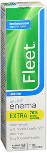 Fleet Enema, Ready-to-Use Saline Laxative  7.8 fl oz