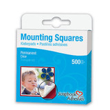 Mounting Squares, Adhesive - 1 Pkg