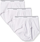 Men's White Briefs 3-Pack Underwear, White, Medium - 1 Pkg