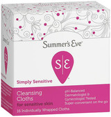 Summer's Eve Feminine Cleansing Cloths, Sensitive Skin - 16 ea.