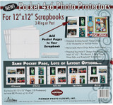 Memory Book Photo Refill Pages, Scrapbook, 4"X6" - 1 Pkg