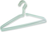 Drip Dry Plastic Coated Wire Hanger 10Pk, White - 1 Pkg