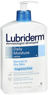 Lubriderm Daily Moisture Lotion Fragrance Free - 16 oz