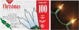 Outdoor Light Set, Green/Clear, 100 Lights - 1 Set