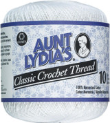 Aunt Lydia's Classic Crochet Thread, White, 400 Yds. - 3 Pkgs