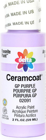Ceramcoat Acrylic Paint, Gp Purple, 2 oz - 1 Pkg