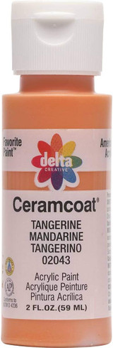 Ceramcoat Acrylic Paint, Tangerine, 2 oz - 1 Pkg