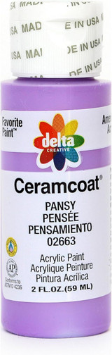 Ceramcoat Acrylic Paint, Pansy, 2 oz - 1 Pkg