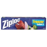 Ziploc Freezer Bags, Blue, 15 Ct - 1 Pkg