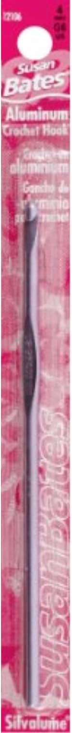 5 1/2" Silvalume Crochet Hook, 4Mm, G6 - 1 Pkg