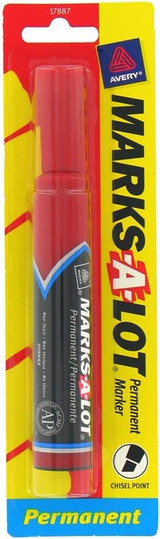 Marks-A-Lot Marker, Red - 1 Pkg