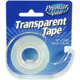 Premier Value Transparent Tape 1/2" X 1000" - 1ct
