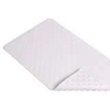 Bath Mat-Shell Design, White, 16X28" - 1 Pkg