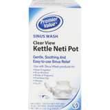 Premier Value Neti Pot Nasal Wash Kit - 1Kit