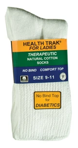 Ladies Therapeutic Sock, White - 1 Pkg