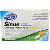Premier Value Severe Sinus Congestn/Pain - 24ct