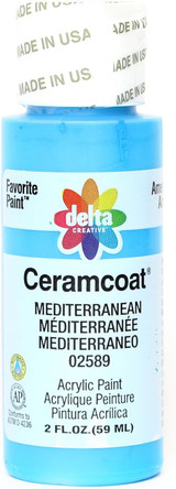 Ceramcoat Acrylic Paint, Mediterranean, 2 oz - 1 Pkg