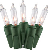 Outdoor Light Set, Green/Clear, 50 Lights - 1 Set