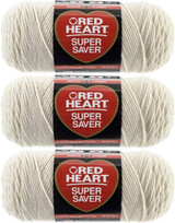E300 Super Saver Yarn, Aran, 7 oz - 3 Packs