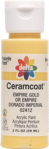 Ceramcoat Acrylic Paint, Empire Gold, 2 oz - 1 Pkg