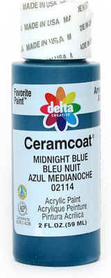 Ceramcoat Acrylic Paint, Midnight Blue, 2 oz - 1 Pkg