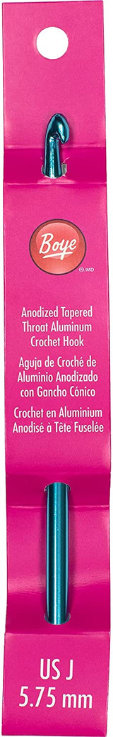 6" Aluminum Crochet Hook, 6Mm, J - 1 Pkg