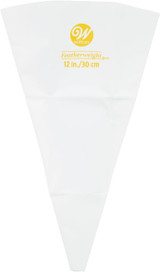 Pastry/Decorating Bag, Cake Decorating, White,  12" - 1 Pkg