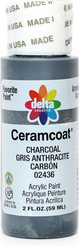 Ceramcoat Acrylic Paint, Charcoal, 2 oz - 1 Pkg