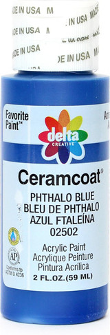 Ceramcoat Acrylic Paint, Phthalo Blue, 2 oz - 1 Pkg