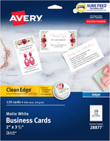 Avery 2-Sided Business Cards, White - 120 ct