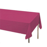 Solid Color Plastic Tablecover, Burgundy, 54X108" - 1 Pkg