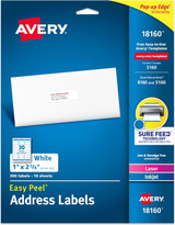 Mailing Labels, 300Ct. 8 1/2X11" - 1 Pkg