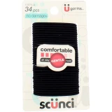 Hair Elastics No Damage, Black - 34 Ct