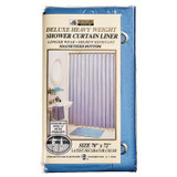 Deluxe Vinyl Shower Curtain Blue, 70"X72" - 1 Pkg