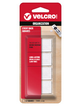 Velcro Sticky Back Squares, White, 7/8" - 1 Pkg