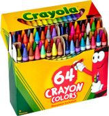 Crayons-Non Peggable, Assorted, 64Ct. - 1 Pkg