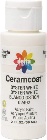 Ceramcoat Acrylic Paint, Oyster White, 2 oz - 1 Pkg