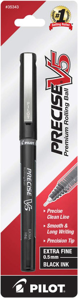 Rolling Ball Pen, Black, Extra Fine - 1 Pkg