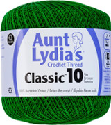 Aunt Lydia's Classic Crochet Thread, Myrtle Green, 350 Yds. - 3 Pkgs