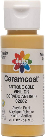 Ceramcoat Acrylic Paint, Antique Gold, 2 oz - 1 Pkg