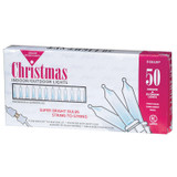 Indoor/Outdoor Light Set, White/Clear, 50 Lights - 1 Set