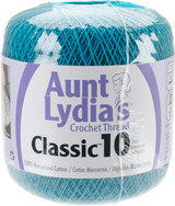 Aunt Lydia's Classic Crochet Thread, Peacock, 350 Yds. - 3 Pkgs