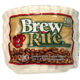 Brew Rite #7 Basket Coffee Filters, 200 Ct