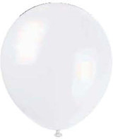 Balloon, White, 12" - 1 Pkg