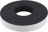 Magnetic Strip W/Adhesive Back, Black, .5"X10' - 1 Pkg