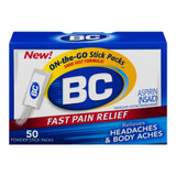 BC Headaches Formula Pain Reliever Powders - 50 ct