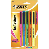 Briteliner Highlighter, Assorted, 5Pk. - 1 Pkg