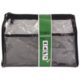 Basics Pvc Rectangle Clutch, Black/Clear - 1 Bag