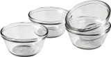 Glass Custard Cups / Bowls, 6 oz - 1 Set
